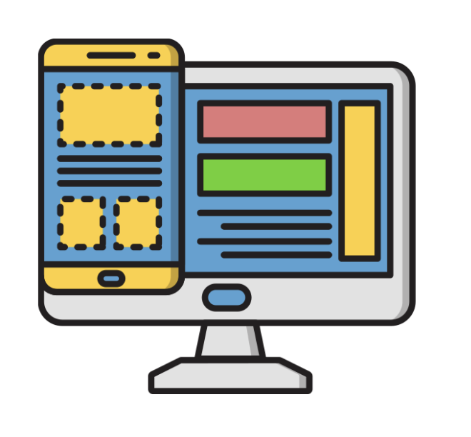 A computer monitor, phone, and tablet with user-friendly navigation